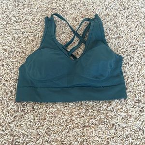 Velocity green sports bra s